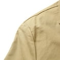 thumbnail image 4 of SWSMCLT Men's Long Sleeve Vintage Jackets Lightweight Jacket Cotton Blazer Winter Spring Slim Fit Classic Khaki Large, 4 of 4