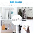 thumbnail image 6 of EEEkit Wall Mounted Coat Rack Stainless Steel, 15 Hooks, 18" Silver, Limited to 33lb, 6 of 9