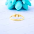 thumbnail image 5 of Marquise cut Moonstone engagement ring Unique Rose gold ring Marquise cut Moissanite Cluster Art deco Promise Anniversary ring for women, 5 of 5
