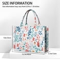 thumbnail image 3 of Large Capacity Tote Bag,Pioneer Flower Floral Print Pattern Handbag Fashion Luxury Tote Bag,15.7"x13"x 5.1" Inches,Laptop Compatible, 3 of 6