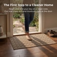 thumbnail image 2 of REGALWOVEN Geometric Door Mat Indoor Outdoor Waterproof Welcome Mat for Front Door, Non-Slip Entryway Rug, Washable Floor Mat Brown 32" x 20", 2 of 7
