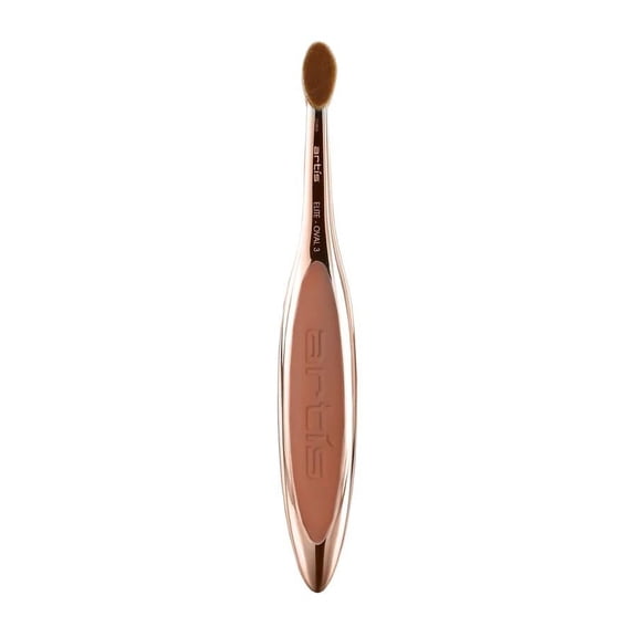 Artis Elite Oval 3 Makeup Brush, Luxury Synthetic Cosmefibre, for Eye Cream, Concealer, Highlight, Liquids, Powders, and Creams