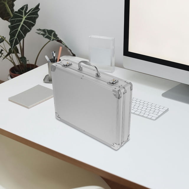 EXHUMKY 1Pack Aluminum Storage Case For Business Travel 37.0X28.5X9.0In