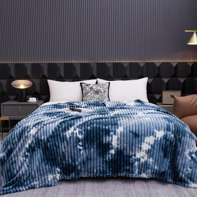 Comfortable Soft Blanket For Couch Comfortable Warm Striped Blanket For Sofa Bedroom Living Room 78.7x70.8 In