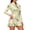 Cartoon Bee Daisy Beige, variant on Halloween Ghost Pumpkin Stars Print Golf Dress for Women Long Sleeve, 1/4 Zip Tennis Athletic Dresses with Built-in Shorts and Pockets, UPF 50+ 2 Piece Golf Outfits, Small