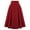 Red, variant on Fesfesfes Skirts for Women Casual Skirt With Pockets Vintage High Waist Pleated Skirt