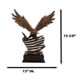 thumbnail image 4 of Patriotic Wings of Glory Bald Eagle With Old Faithful American Flag Figurine, 4 of 9