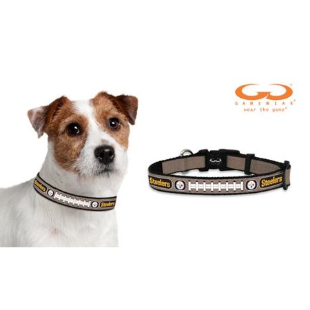 Pittsburgh Steelers Reflective Extra Small XS NFL Football Safety Pet Dog Collar