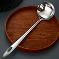 thumbnail image 4 of Beaupretty Metal Soup Ladle Stainless Steel Oil Skimmer 2pcs, 4 of 7
