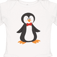 thumbnail image 4 of Inktastic Cute Penguin, Penguin With Red Bow Tie Boys or Girls Long Sleeve Baby Bodysuit, 4 of 5