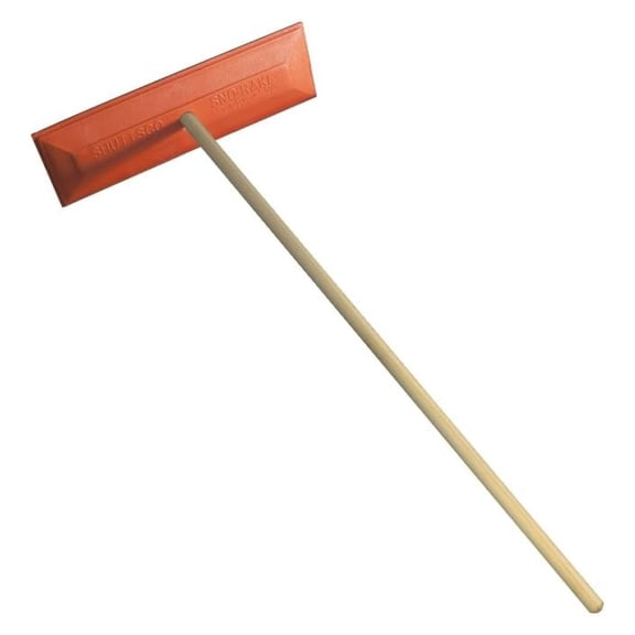 Snow Rake with Pole 18 Inch Head - Auto Dealer Snow Broom - Durable Snow Removal Tool for Cars, Trucks, SUVs - Lightweight Snow Brush