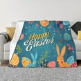 thumbnail image 1 of Fotbe Happy Easter Manta de Franela con Estampado, Manta Ultrasuave para Cama, Sofá, Auto, Hipoalergénica y Antibolitas-40"x30", 1 of 6