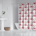 thumbnail image 2 of Pink Baseballs and Bows Pattern Shower Curtain 72"x72" ,Bathroom Decorative Shower Curtains Set with 12 Hooks,Modern Waterproof Washable Shower Curtain, 2 of 6