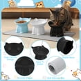 thumbnail image 3 of shuaien 3 Pack Elevated Cat Bowls with Non-Slip Pad, Anti-Vomiting Cat Dishes, Whisker Friendly Pet Bowls for Indoor Cats and Small Dogs, 15 Degree Angle Cat Food Bowl, 3 Colors, 3 of 8