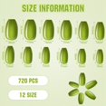 thumbnail image 3 of Fake Nails Maitys, 720 piezas, 30 juegos, cuadrados medianos, dulces, 3 of 7