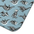 thumbnail image 5 of Blue Dinosaur Skeletons Pattern Dish Drying Mat for Kitchen 1 Pack, Ultra Absorbent Microfiber Dishes Drainer Mats,16"x18", 5 of 6