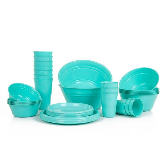 Mintra Home Teal Party Snack Bowl Set, Pack of 38