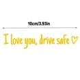 thumbnail image 5 of Pegatinas reflectantes universales para espejo retrovisor de coche con la frase "Te amo" para conducir de forma segura, accesorios decorativos para coche, 5 of 5