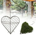 thumbnail image 2 of Plant Hanging Holder,8inch Heart Shaped Planter, Iron Heart Shape Succulent Flower Pot Holder, Wire Wreath Frame Hanger Basket for Indoor Outdoor Decor, Rustic Wall Decor, 2 of 8