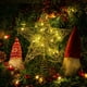 thumbnail image 3 of Adornos de hierro para árbol de Navidad, parte superior del árbol de Navidad de estrella de adornos navideños para el hogar con purpurina dorada, Año Nuevo, 2023, 3 of 4
