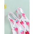 thumbnail image 5 of Hirigin Toddler Kids Baby Girl Swimsuit One Piece Ruffle Doughnut/Ice Cream Print 3D Bow Backless Swimwear Bathing Suit 1-6T, 5 of 8