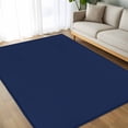thumbnail image 4 of Navy Blue Area Rugs 5x8 for Living Room, Farmhouse Solid Navy Blue Color Modern Art Non Slip Washable Rug Runner, Low Pile Indoor Floor Carpet Mat Bathroom Rugs for Bedroom, Kids Room, 4 of 9