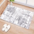 thumbnail image 6 of World Rug Gallery Distressed Abstract Gray 2' x 3' Door Mat, 6 of 7