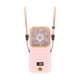 thumbnail image 4 of Mini ventilador portátil de mano, inalámbrico, plegable, con cordón para colgar en el cuello Rosa, 4 of 9