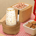 thumbnail image 4 of Wooden Cup Holder with Marker Slot Brown Dispenser Disposable Mug for Party Decoration Bathroom, 4 of 7