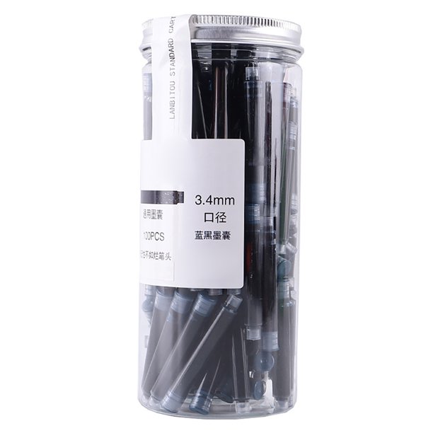 3.4mm Universal Fountain Pen Ink Disposable Blue Black Fountain Pen