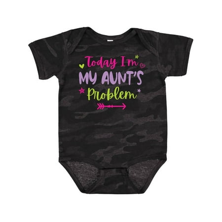 

Inktastic Child Funny Today Im My Aunts Problem Gift Baby Girl Bodysuit