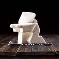 thumbnail image 3 of Quemador de incienso Sunnimix Samurai Knight Cerámica Estatuilla para Yoga Hogar Blanco, 3 of 8