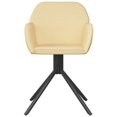 thumbnail image 4 of Conjunto de 2 Sillas Giratorias para Comedor vidaXL, Tapizado en Terciopelo Crema, Estructura Metálica Resistente, Diseño Ergonómico, Giro 360 Grados, Requiere Montaje - Muebles Modernos para Comedor, 4 of 8
