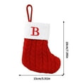 thumbnail image 3 of CuiLiyq Christmas Stockings with 26 Initials, Red Velvet with White Super Soft Plush Cuff, for Family Holiday Decorations and Xmas Tree Fireplace(Letter B), 3 of 3