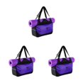 thumbnail image 4 of kurtrusly Essentiels de Yoga Bien Emballés dans un Sac de Sport Robuste et Durable Sacs de Sport Yoga Violet 3ensemble, 4 of 6