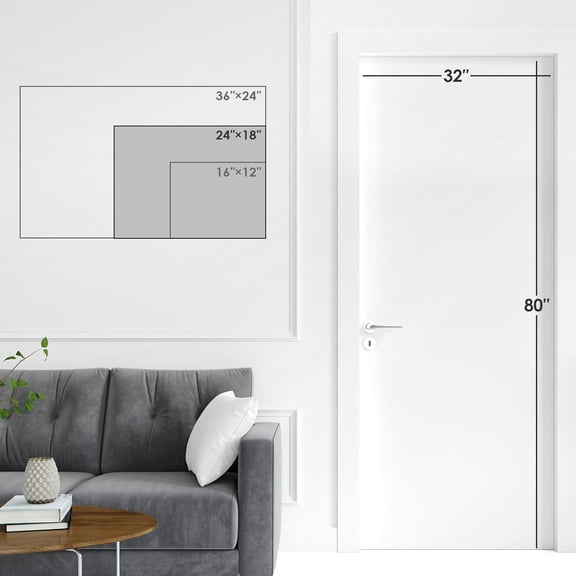 Cork Board White Board Combo, 36 x 24 Inch Bulletin Board-Gold Frame, Magnetic Dry Erase Board & Corkboard for Wall, Vision Board for Home, Office, School