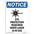 thumbnail image 1 of SignMission OS-NS-A-1218-V-12348 12 x 18 in. OSHA Notice Sign - Eye Protection Required, 1 of 1