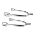 thumbnail image 4 of 2 espuelas para caballo, accesorios de equitación, suministros profesionales, equipo de decoración vaquera. Plata, 4 of 8