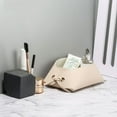 thumbnail image 4 of Storage Bag Space-saving Folding Faux Leather Hallway Desktop Sundries Organizer Home Supplies, 4 of 8