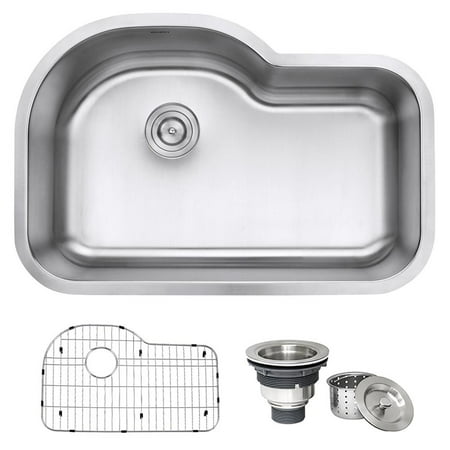 Ruvati Undermount 16 Gauge 32 Kitchen Sink Single Bowl