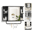 thumbnail image 1 of Espejo Organizador Con Touch Luz Led De Baño 40x60 Modelo Negro, 1 of 4