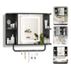 thumbnail image 1 of Espejo Organizador Con Touch Luz Led De Baño 40x60 Modelo Negro, 1 of 4