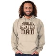 thumbnail image 5 of Father's Day World's Greatest Dad Hoodie Hooded Sweatshirt Men Brisco Brands X, 5 of 6