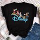 thumbnail image 1 of Disney Mickey Mouse Women's top Cartoon pattern women round neck casual fashion T-shirt Women's top short sleeveXL Gao Jinjia LED, 1 of 2