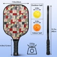 thumbnail image 4 of Pickleball Paddles Set,Pioneer Flower Floral Print Pattern Fiberglass Surface Pickleball Racket Set with 2 Indoor Outdoor Pickleball Balls and Pickleball Bag,Pickle-ball Equipment, 4 of 6
