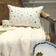 thumbnail image 5 of The HomeCentric White Lumbar Pillow Cover, Mirror Polka Dots Lumbar Pillow Cover, Pack of 2, 12"x16" (30x40 cm) Lumbar Pillow Cover, Rectangle Cotton Canvas Lumbar Pillow Cover, Polka Dot - Mirrors, 5 of 11