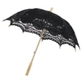 thumbnail image 7 of Clearance!!!Handmade Lace Parasol Umbrella Wedding Bridal 30 Inch Adult Size with Wooden Umbrella handle, 7 of 7
