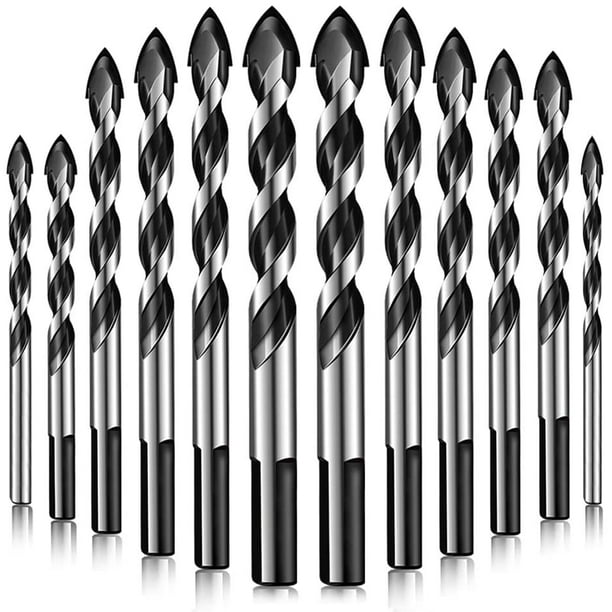 Tile Drill Bits Set,12PCS Suitable for Triangular Drill Bit for