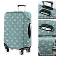 thumbnail image 5 of Blue Cartoon Unicorn Rainbow Cloud Star Butterfly Luggage Cover Fashion Suitcase Cover Baggage Covers Fit 25-28 Inch Luggage (Go Travel), 5 of 5