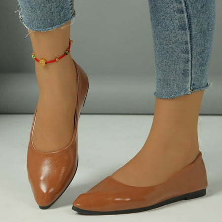Flats Shoes Women Dressy Comfortable Brown 11